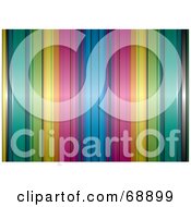 Royalty Free RF Clipart Illustration Of A Colorful Background Of Vertical Stripes Version 5