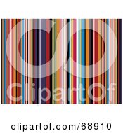 Royalty Free RF Clipart Illustration Of A Colorful Background Of Vertical Stripes Version 2