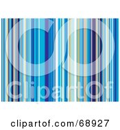 Royalty Free RF Clipart Illustration Of A Blue Background Of Stripes