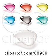 Royalty Free RF Clipart Illustration Of A Digital Collage Of Colorful Gell Buttons