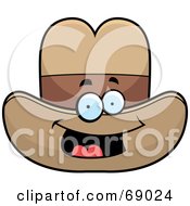 Royalty Free RF Clipart Illustration Of A Happy Hat Character by Cory Thoman