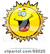 Poster, Art Print Of Excited Sun Character