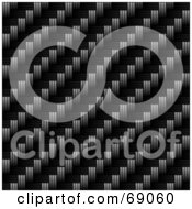 Royalty Free RF Clipart Illustration Of A Dark Seamless Black Carbon Fiber Background