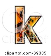 Poster, Art Print Of Fiber Symbol Lowercase K
