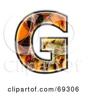 Royalty Free RF Clipart Illustration Of A Fiber Symbol Capital G by chrisroll