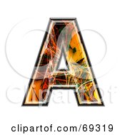 Royalty Free RF Clipart Illustration Of A Fiber Symbol Capital A by chrisroll