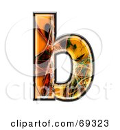Royalty Free RF Clipart Illustration Of A Fiber Symbol Lowercase B