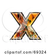 Poster, Art Print Of Fiber Symbol Lowercase X