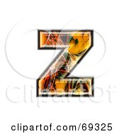 Poster, Art Print Of Fiber Symbol Lowercase Z