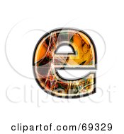 Royalty Free RF Clipart Illustration Of A Fiber Symbol Lowercase E