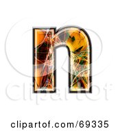 Royalty Free RF Clipart Illustration Of A Fiber Symbol Lowercase N