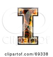 Royalty Free RF Clipart Illustration Of A Fiber Symbol Capital I