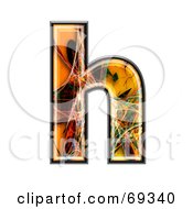 Royalty Free RF Clipart Illustration Of A Fiber Symbol Lowercase H