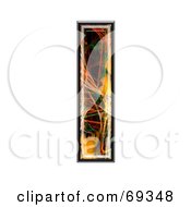 Royalty Free RF Clipart Illustration Of A Fiber Symbol Lowercase L