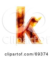 Sparkly Symbol Lowercase K