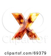 Poster, Art Print Of Sparkly Symbol Lowercase X