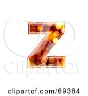 Poster, Art Print Of Sparkly Symbol Lowercase Z
