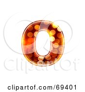Royalty Free RF Clipart Illustration Of A Sparkly Symbol Lowercase O