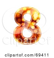 Royalty Free RF Clipart Illustration Of A Sparkly Symbol Number 8