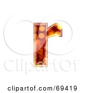 Royalty Free RF Clipart Illustration Of A Sparkly Symbol Lowercase R