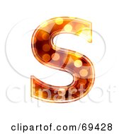 Poster, Art Print Of Sparkly Symbol Capital S