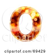 Royalty Free RF Clipart Illustration Of A Sparkly Symbol Capital O