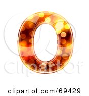 Poster, Art Print Of Sparkly Symbol Capital O