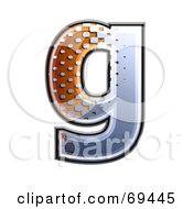 Metal Symbol Lowercase G