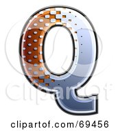 Metal Symbol Capital Q