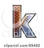 Poster, Art Print Of Metal Symbol Lowercase K