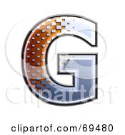 Royalty Free RF Clipart Illustration Of A Metal Symbol Capital G