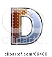 Metal Symbol Capital D by chrisroll