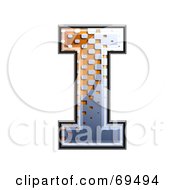 Royalty Free RF Clipart Illustration Of A Metal Symbol Capital I