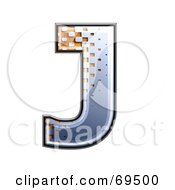 Metal Symbol Capital J