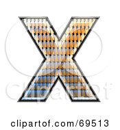 Patterned Symbol Capital X