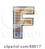 Patterned Symbol Capital F