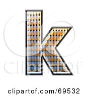 Patterned Symbol Lowercase K