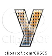 Patterned Symbol Lowercase Y by chrisroll