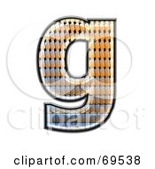 Royalty Free RF Clipart Illustration Of A Patterned Symbol Lowercase G by chrisroll