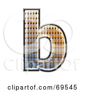 Royalty Free RF Clipart Illustration Of A Patterned Symbol Lowercase B