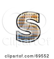 Poster, Art Print Of Patterned Symbol Lowercase S