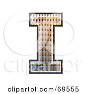 Royalty Free RF Clipart Illustration Of A Patterned Symbol Capital I