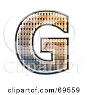 Royalty Free RF Clipart Illustration Of A Patterned Symbol Capital G