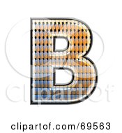 Royalty Free RF Clipart Illustration Of A Patterned Symbol Capital B