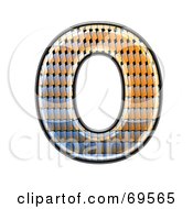 Royalty Free RF Clipart Illustration Of A Patterned Symbol Capital O