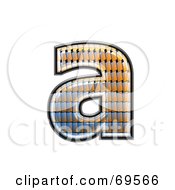 Royalty Free RF Clipart Illustration Of A Patterned Symbol Lowercase A