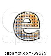 Royalty Free RF Clipart Illustration Of A Patterned Symbol Lowercase E