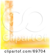 Royalty Free RF Clipart Illustration Of A White Background Bordered With Orange And Yellow Strokes