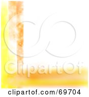 Poster, Art Print Of White Background Bordered With Orange And Yellow Strokes