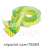 Poster, Art Print Of Tied Green And Yellow Scarf